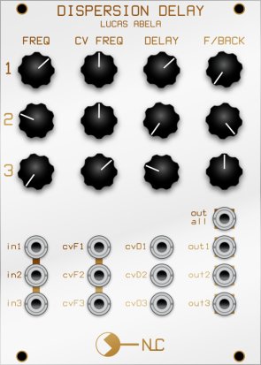 Eurorack Module Dispersion Delay from Nonlinearcircuits