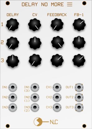 Eurorack Module Delay No More 3 from Nonlinearcircuits