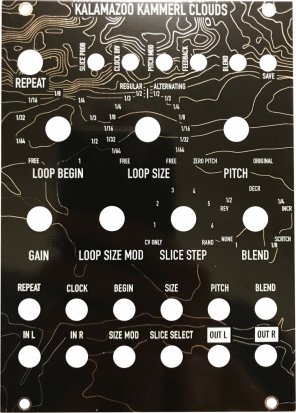 Eurorack Module Kammerl Beat Repeat Panel for Clouds (Black) by North Coast Modular Collective from Other/unknown