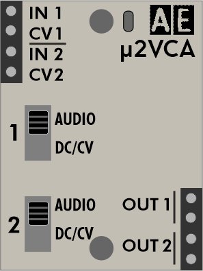 AE Modular Module µ2VCA from Tangible Waves