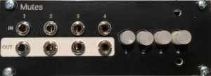 Eurorack Module Mutes 1u from Other/unknown