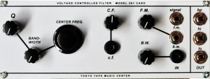 Buchla Module Voltage Controlled Filter MODEL 291 Card from Tokyo Tape Music Center