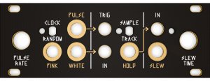 Eurorack Module Noise Tools 1U Black & Gold Panel from Other/unknown