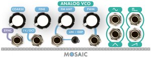 Eurorack Module Analog VCO (White Panel) from Mosaic