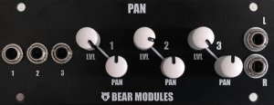Eurorack Module PAN 1U from BearModules