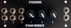 Eurorack Module STEREO MIX 1U from BearModules