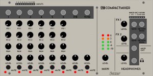AE Modular Module COMPACT MIXER from Tangible Waves