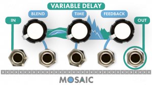 Eurorack Module Variable Delay from Mosaic