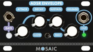Eurorack Module ADSR (Black Panel) from Mosaic