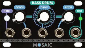 Eurorack Module Bass Drum (Black Panel) from Mosaic