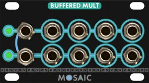 Eurorack Module Buffered Signal Multiplier (Black Panel) from Mosaic