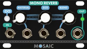 Eurorack Module Mono Reverb (Black Panel) from Mosaic