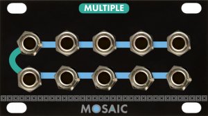 Eurorack Module Multiple (Black Panel) from Mosaic