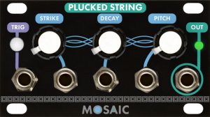 Eurorack Module Plucked String (Black Panel) from Mosaic