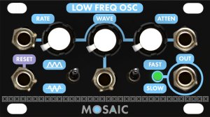 Eurorack Module Low Freq Osc (Black Panel) from Mosaic