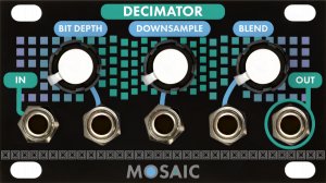 Eurorack Module Decimator (Black Panel) from Mosaic