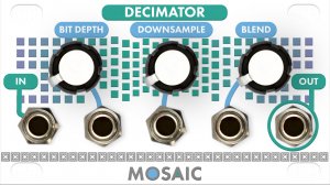 Eurorack Module Decimator (White Panel) from Mosaic