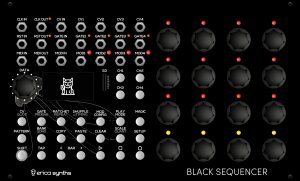 Eurorack Module Black Sequencer from Erica Synths