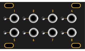 Eurorack Module Dusty Clouds - CVx 1U Matte Black / Gold panel from Other/unknown