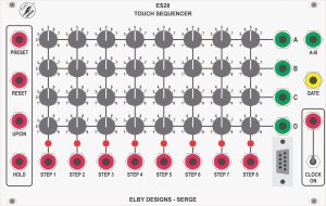 Eurorack Module ES28 - Touch Sequencer from Elby Designs