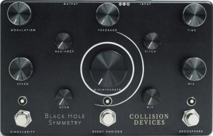 Pedals Module Black Hole Symmetry from Collision Devices
