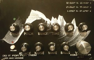 Eurorack Module Kick Lancet Faceplate from Other/unknown
