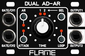 Eurorack Module 1U Dual AD/AR from Flame