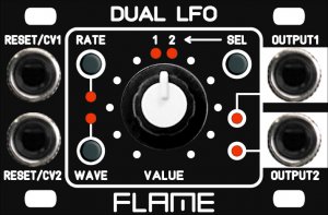 Eurorack Module 1U DUAL LFO from Flame