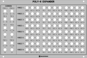 Eurorack Module Poly-8 Expander from Wavefonix