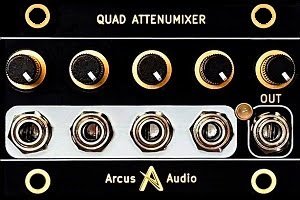 Eurorack Module 1U Quad Attenumixer from Arcus Audio