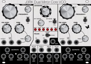 Eurorack Module Dual Mirror Core VCO from J3RK