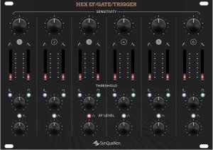 Eurorack Module SM Hex EF-Gate-Trigger from SynQuaNon