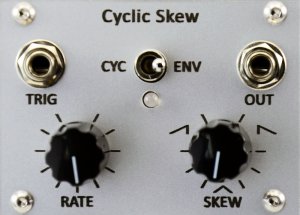 Eurorack Module Cyclic Skew silver from Pulp Logic
