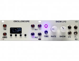 Eurorack Module 1U Oscilloscope & Skew LFO for Video from Million Machine March