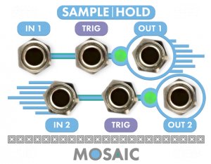 Eurorack Module Sample | Hold (White Panel) from Mosaic