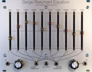 Eurorack Module Serge Resonant Equalizer (Clarke Panel) from CGS
