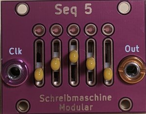 Eurorack Module Seq5 from Schreibmaschine Modular