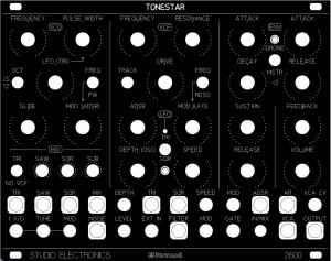Eurorack Module TONESTAR 2600 (bitmud panel) from Studio Electronics
