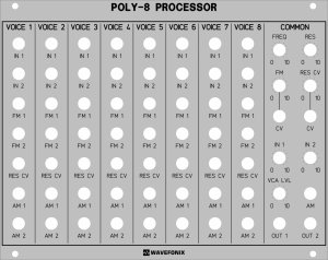 Eurorack Module Poly-8 Processor from Wavefonix