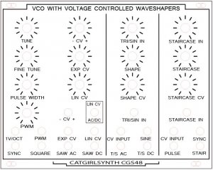 Eurorack Module VCO extended from CGS
