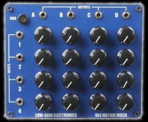 Pedals Module Low Gain Electronics - 4X4 Passive Matrix Mixer from Other/unknown