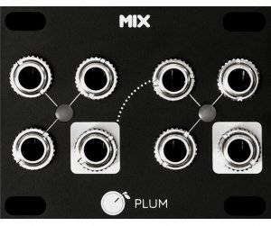 Eurorack Module MIX (Black Panel) from Plum Audio