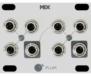 Eurorack Module MIX (Silver Panel) from Plum Audio