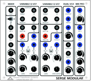 Serge Module Dual Q Filters from Serge