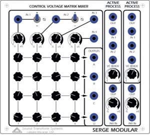 Serge Module CV Matrix Mixer from Serge