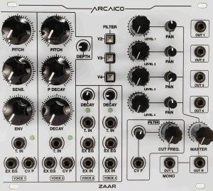 Eurorack Module Zaar (White panel) from Arcaico