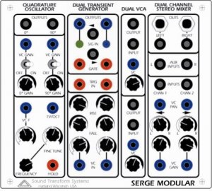 Serge Module Stereo Mixer from Serge