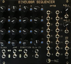 Eurorack Module Bindubba Sequencer (black panel) from Nonlinearcircuits