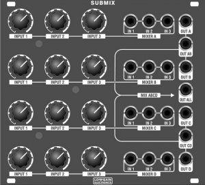 Eurorack Module SubMix from Low-Gain Electronics