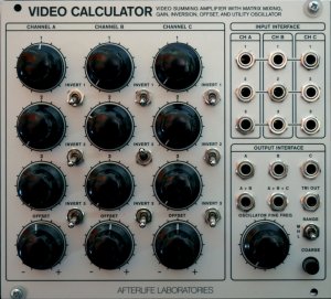 Eurorack Module Video Calculator from Afterlife Laboratories